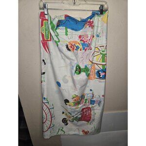 Vintage Sesame Street Twin Flat Sheet Classic Bedding Preschool